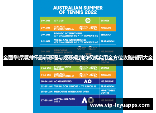 全面掌握澳洲杯最新赛程与观赛规划的权威实用全方位攻略指南大全 全面掌握澳洲杯最新赛程与观赛规划的权威实用全方位攻略指南大全